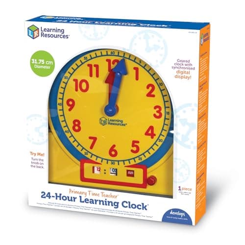 Learning Resources-Ma première Horloge 24 Heures de démonstration de l’Enseignant, LSP2995-UK, Multi, Taille Unique