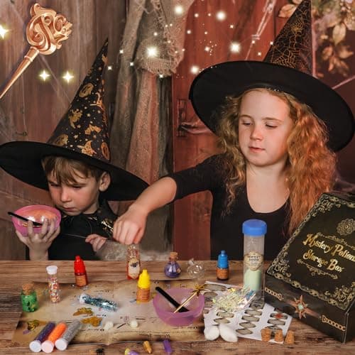 DECOHOME Set de Potion Mystère Vintage pour Enfants, mélange 20 bouteilles de Potion Magique, Jouets Artisanaux pour Garçons et Filles, Cadeaux Créatifs