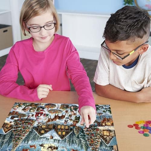 YongSral Calendrier de l'Avent Puzzle 2024, 1008 Pièces Puzzle de Noël 24 Jours Compte à Rebours, Calendrier Avent Puzzle, Calendrier Avent Casse Tete, Cadeaux de Noël pour Adultes et Enfants