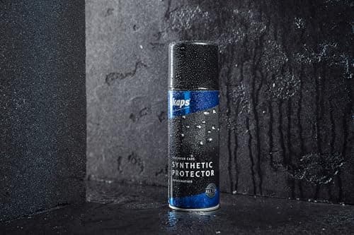 Kaps Shoe Protector Spray imperméabilisant hydrofuge pour cuir synthétique E-cuir artificiel artificiel Eco, textile et tissu sensibles, protecteur synthétique