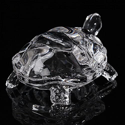 Tortue Feng Shui chinoise, 1 pièce, statue de tortue en cristal, ornement Feng Shui chanceux, cadeau de fortune.