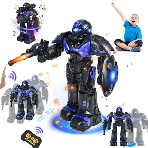 FORMIZON Robot pour Enfants 5-10 Ans, Robot Télécommandé Intelligent, Jouet Robot Programmable Combat Chant Danse, Créatifs Cadeaux Anniversaire pour Garçons et Filles 6-14 Ans (Violet)