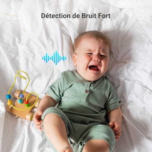 EZVIZ C6c 2K Caméra Surveillance WiFi Intérieure, Caméra 360° avec Détection Humaine AI, Suivi Intelligent, Audio Bidirectionnel, Vision Nocturne Couleur avec Lentille Starlight pour Bébé/Animaux
