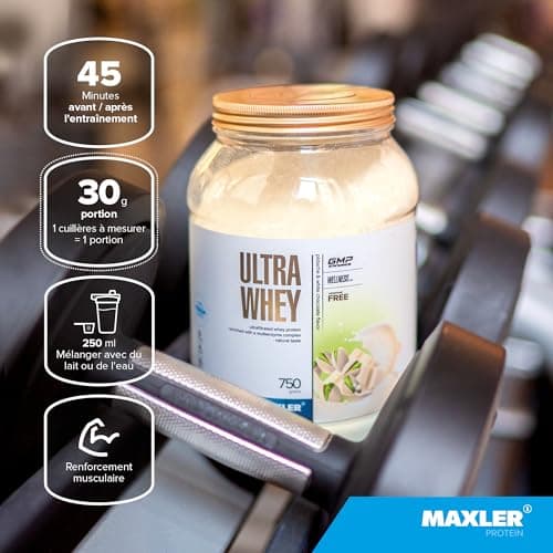 Maxler Ultra Whey Protein - Proteine Whey - Proteines musculation - Whey Isolate - Whey Protein Chocolat - 900g de proteine whey