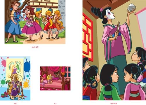 Coloriages mystères Disney - Petites princesses