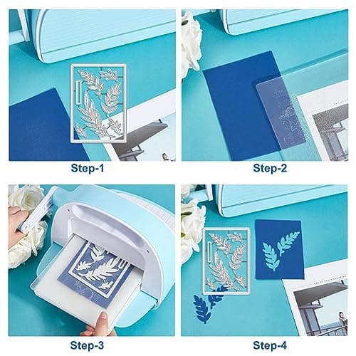 BENECREAT Plantes Feuilles Métal Die Cuts, Feuille Matrices de Découpe Pochoirs Modèle Moules pour la Fabrication de Cartes Thanksgiving Noël Carte d'anniversaire Décor Papier Scrapbooking