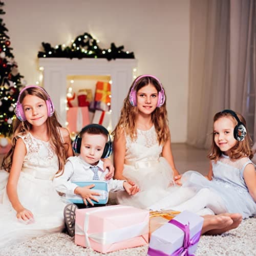 HOCAZOR Casques Antibruit Pour Enfants, RéGlage Pliable Casque Protection de Auditive Passif Pour Autistes Enfants, Concerts, Feux D'Artifice, L'AéRoport, Cinémas, Graffiti, NRR 22db/SNR 27db-Noir