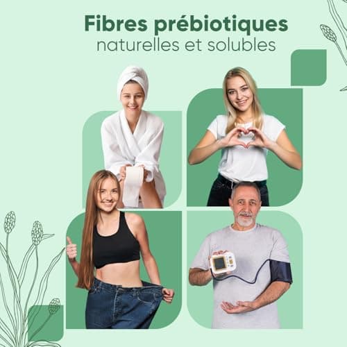 Psyllium Blond Bio 180 Gélules (3 Mois) - Téguments purs à 99%, Transit & Digestion - Source de Fibres prébiotiques - 1400mg de Psyllium Husk - Alternative au Psyllium en poudre - Fabriqué en UE