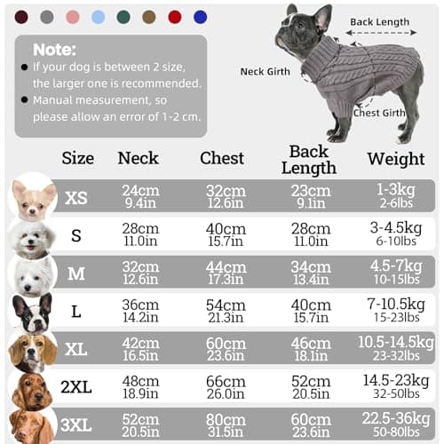 LiebeDD Pull Chien Moyen - Pull Noel Chien Sweat Chaud Tricots Chiens Pull-Overs épaississement pour Chiens, Habit Vetement Manteau Chien pour Automne Hiver (Gris Noel M)