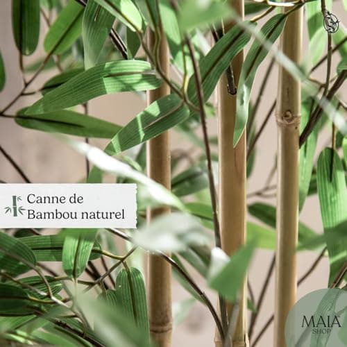 Maia Shop | Bambou Artificiel | Plantes Artificielles Interieur | Plante Artificielle | Mesures: 180 x 80 cm | Plante Artificielle Grande | Arbre Artificiel | Décoration