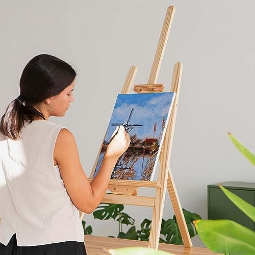 Elan Toile à Peindre 30x40, 100% Coton 6-Pack de Toiles Pré étirées, Toile Peinture, Toile Vierge, Canvas Toile Peinture, Toiles Peinture, Toiles à Peindre, Chassis Entoilé, Toile a Peindre