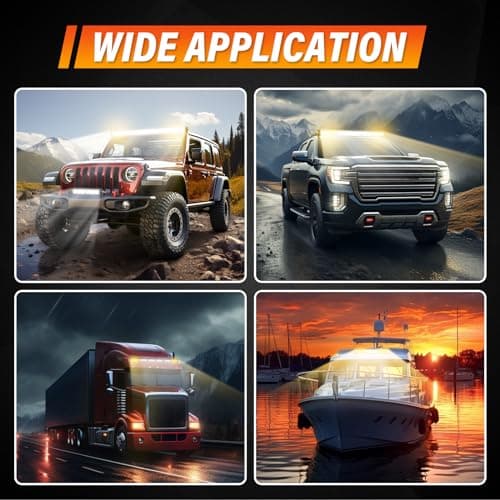 Willpower Barre LED 44'' 240W Rampe LED Rangée Unique Bar LED 12V 24V IP67 Projecteur LED Feux Phare de Travail LED pour 4x4 Voiture Camion Tracteur Quad Bateau, con Câblage, Ambre & Blanc