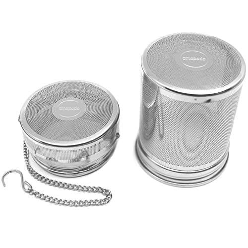 amapodo - Infuseur à thé pour thé en vrac – Grande boule à thé fine pour tasse – Filtre à thé fin en acier inoxydable à mailles fines sans plastique réutilisable
