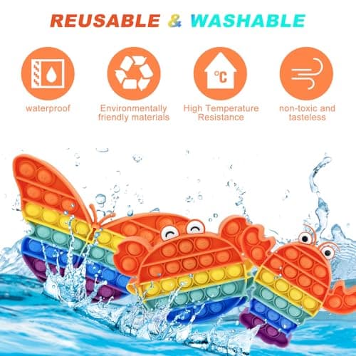 GZqiancang 3 Pièces Pop Bubble, Silicone Bubble Fidget, Pop Bubble Sensory pour Enfants, Adultes, autisme, TOC, TDAH (3 Formes différentes)