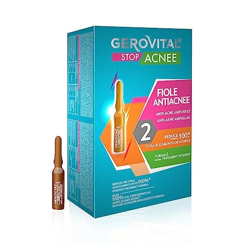 Sérum Anti-Acné Visage à l'Acide Salicylique et à la Niacinamide, Traitement Intensif pour Boutons, Idéal pour les Peaux Grasses, Gerovital Stop Acnee