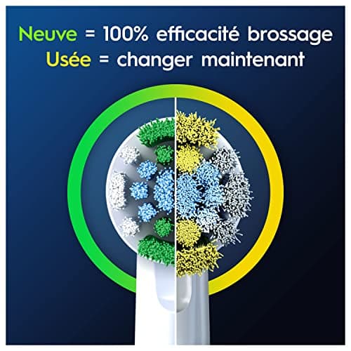 Oral-B Pro Precision Clean Brossettes De Rechange Pour Les Brosses Électriques Pour Adultes Sauf iO/Pulsonic, Embouts Ronds Pour Éliminer Plus De Plaque, Nettoyage En Profondeur, Lot De 8 Têtes