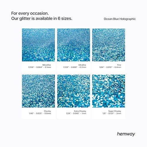 Paillettes holographiques bleu océan ultra scintillantes pour ongles visage festival Noël Halloween maquillage microfines 100 g/3,5 oz