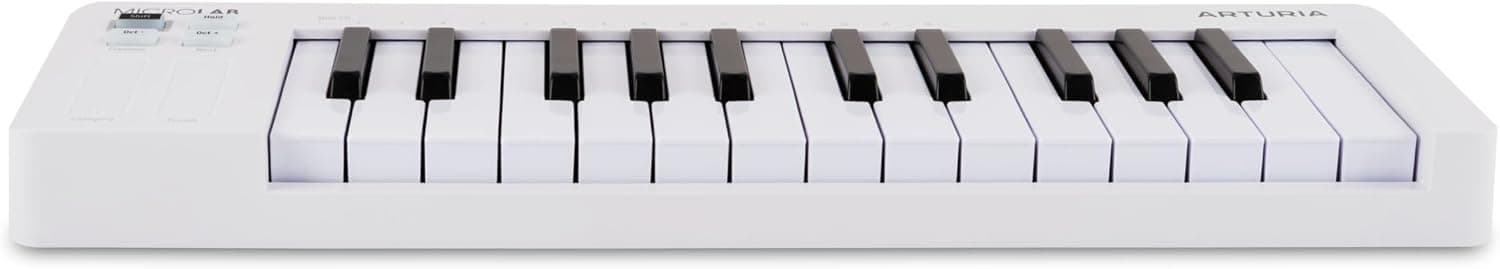 Arturia MicroLab Mk3 White - clavier midi | Détails clés : Mk3, contrôleur MIDI universel pour production musicale, blanc