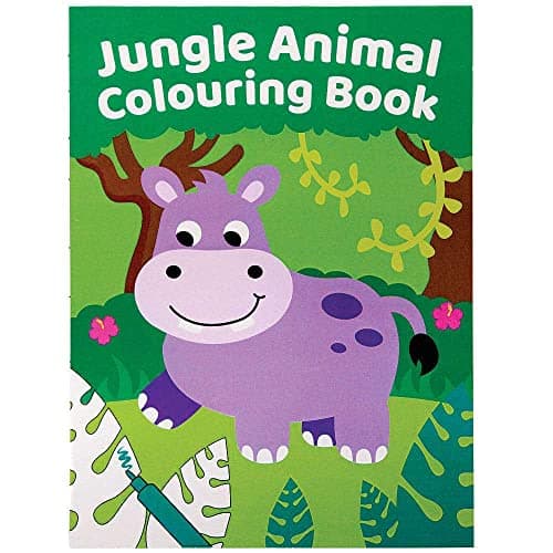Baker Ross Mini Livre de Coloriage thème Jungle - Lot de 12, Activites Manuelles pour Enfants (FC992)