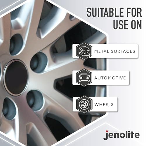 JENOLITE Peinture pour jantes en alliage | ARGENT | Rénover et restaurer les alliages automobiles | Résistant à la corrosion et aux éclats de pierre | 3 x 400ml