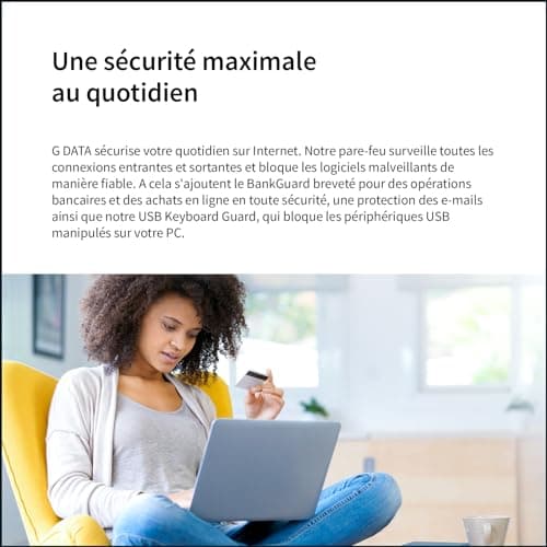 G DATA Total Security 2024 | 3 appareils | 1 an | Antivirus | Gestionnaire de mots de passe | PC/Mac/Android/iOS | mises à jour futures incluses | Made in Germany | Code d'activation par email