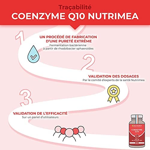 COENZYME Q10 - Puissant Antioxydant Naturel - Protecteur Anti-Age - Énergie Cellulaire - Absorption Maximale - Forme la Plus Stable - 120 Gélules Vegan - Nutrimea - Fabriqué en France