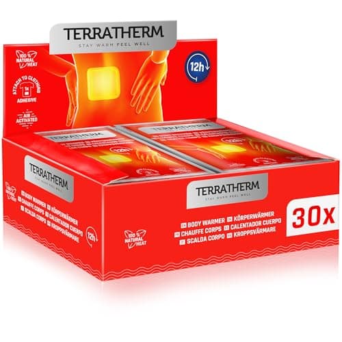 Patch chauffant dos, nuque et épaules – chaleur profondeur bienfaisante 12 h, chauffe-dos – chauffe-corps autocollant et activé par l’air – 30 pièces