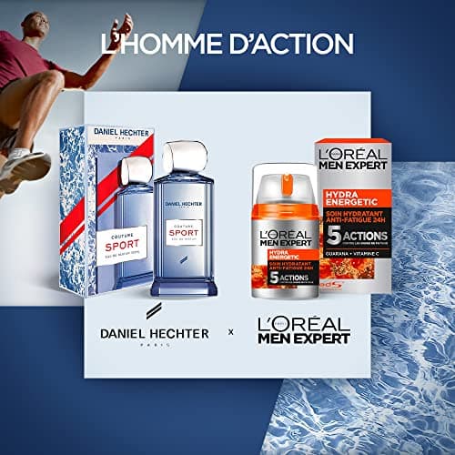 DANIEL HECHTER Coffret Cadeau Homme - Daniel Hechter Eau de Parfum Couture Sport + Un Soin Hydratant Anti-Fatigue 24H