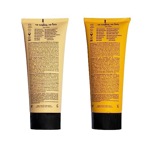 COCUNAT - Pack Rich pour Cheveux Secs - Shampooing et Après-Shampooing Naturels - Cheveux Abîmés ou Colorés - Hydrate, Nourrit et Restructure - Sans Sulfate ni Silicone - Convient à la Méthode Curly.