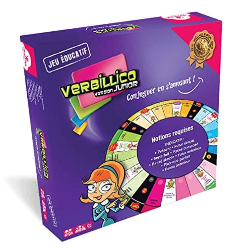 mattika Editions - Verbillico Junior – Jeu de société éducatif - mémoriser Tous Les Modes de l’infinitif - conjugaison - Dès 7 Ans