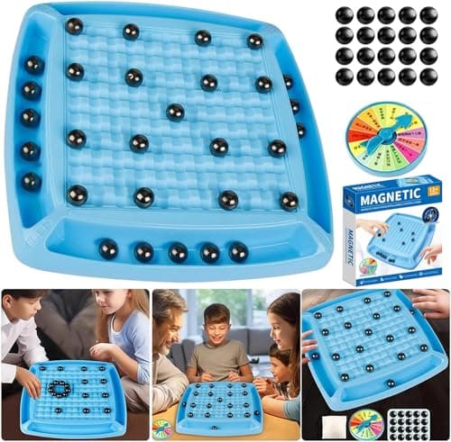 Jeu d'échecs magnétique avec roue de punition, jeu de plateau de table magnétique amusant pour enfants et adultes, jeu de société éducatif pour la fête de famille