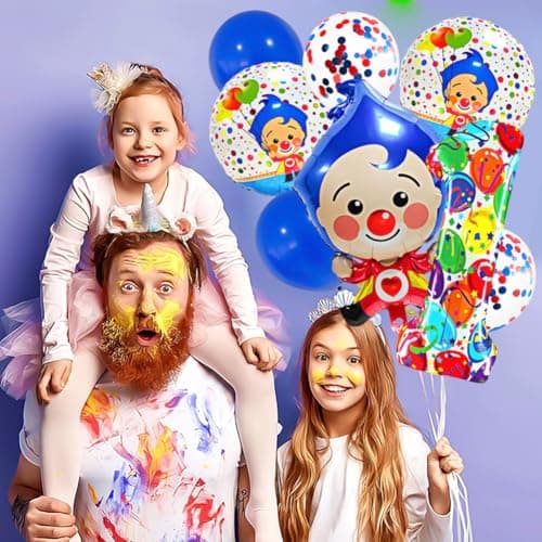 Cirque D'Aluminium Ballon,Ballon Clown, Ballon pour clown,Ballon Fleuret lion de Cirque, Décoration 1 anniversaire, 1 ans enfants Décoration d'anniversaire, pour carnaval, fête d'anniversaire