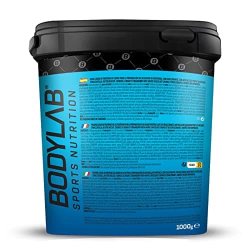 Bodylab24 Whey Protein Powder Noix de coco 1kg, pour des muscles plus forts, protéine de lactosérum peut favoriser la construction musculaire, avec 80% de protéines, sans aspartame