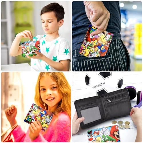 Benaton Portefeuille Enfant, Portefeuille Anime Cartoon PU Cuir, Porte-Monnaie Adolescents Anime Cartoon, Portefeuille Enfant Cartoon, Peut Contenir Une Petite Monnaie, Une Carte d'Identité (Couleur)