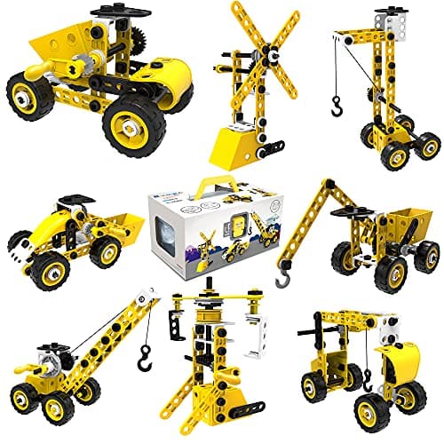 AIVIAI Blocs de Construction pour Enfants Âge 4 5 6 7 8 9 10 +, Jeu de Construction,Jouets éducatif et créatif STEM pour garçons et Filles Cadeaux d'anniversaire (100pièces)