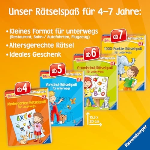 Kindergarten-Rätselspaß für unterwegs