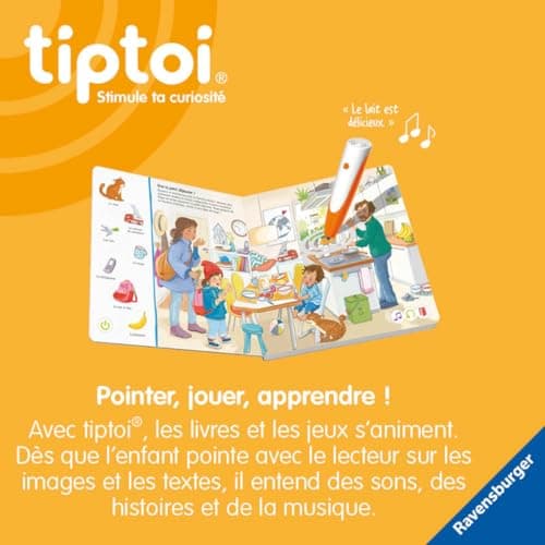 Ravensburger - tiptoi® - Jeu interactif - Globe terrestre interactif - Lecteur vendu séparément - Jeu éducatif électronique, sans écran - Dès 7 ans - version française - 00 191