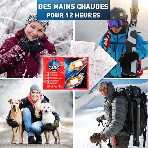 THE HEAT COMPANY Chauffe-Mains - Extra Chaud - Chaufferettes Mains - 12 Heures de Chaleur - Chaleur immédiate - autochauffante - purement Naturel - 10 Paires