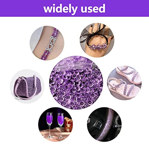 4200PCS Diamants Decoration de Table Violet Diamant Decoration Mariage Strass Acryliques Diamants en Acrylique pour Décoration Cristaux Acrylique Diamants pour Remplissage de Vase Diamants Décoratifs