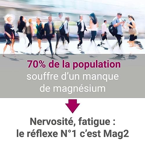 MAG 2 - Stick - Magnésium et 6 vitamines B - Nervosité, Fatigue, Fatigue musculaire - Programme 30 jours - 30 sticks orodispersible goût fruit de la passion