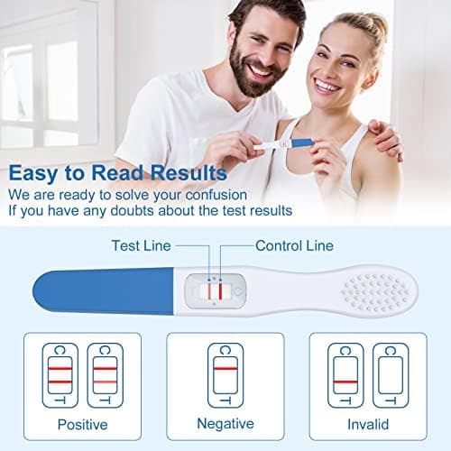 MOMMED Test de grossesse, 3 unités de tests de grossesse emballés individuellement, Test HCG, Test grossesse, Pregnancy Test, Résultats en 1 minute plus rapide