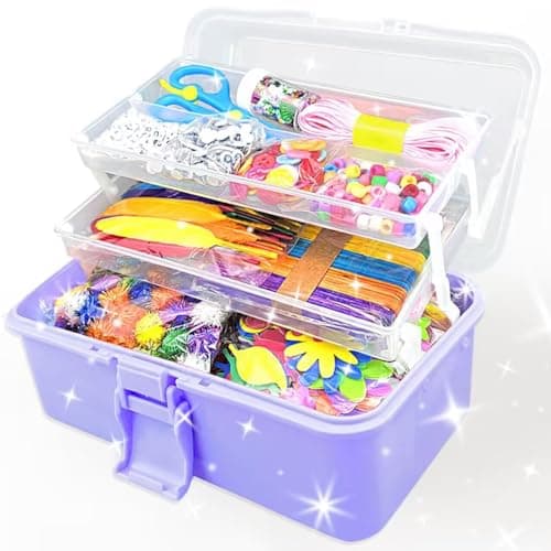 3000Pcs Activites Manuelles pour Enfants DIY Activite Enfant Kit Bricolage Enfant Activité Manuelle Enfant, Loisirs Créatifs pour Enfants Pipe Cleaners Pompons pour filles garçons 4 5 6 7 8 ans Cadeau