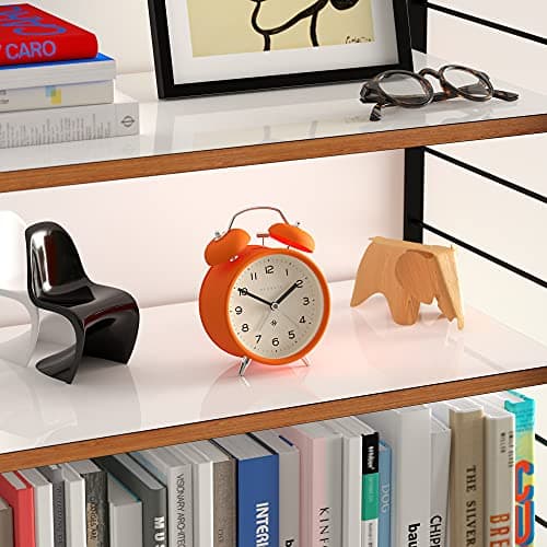 NEWGATE ® Charlie Bell Echo Alarm - Petit Réveil de Chevet Contemporain - Accessoires de Chambre - Réveils - Accessoires de Bureau - Horloge de Chevet - Chiffres Arabes (Orange)