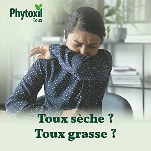 PHYTOXIL TOUX - Dispositif médical- Sirop 133 ml - Soulage la toux sèche et toux grasse - Thym, Plantain, Miel - A partir de 2 ans -