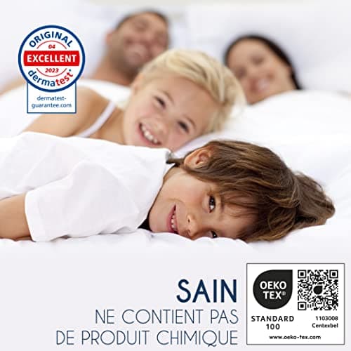Protège Matelas 80x200 cm Imperméable Oeko TEX par Dreamzie - Alese 80x200 en Coton Respirant avec 4 Coins Elastiques