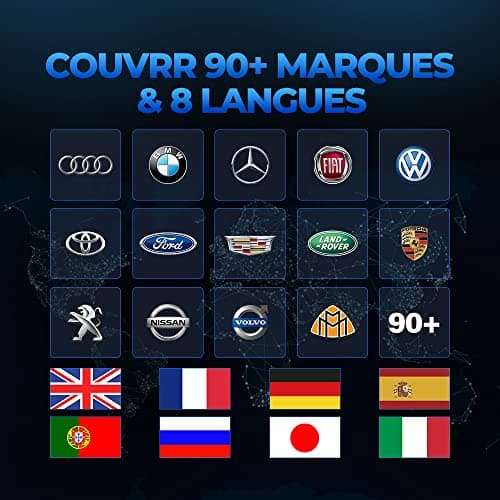 TOPDON ArtiDiag600S Valise Diagnostic Auto OBD2, Outil Diagnostic Voiture pour 4 Systèmes, 9 Fonctions de Réinitialisation sur Huile/Frein/SAS/BMS/ABS/DPF/TPMS/Accélérateur, Fonctions OBD2 Complètes
