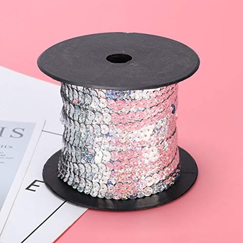 6mm Golden Sequin String 100 Yard Accessoire Décoratif pour Tissu Shoe Plastic Resin Sequin Line (9)