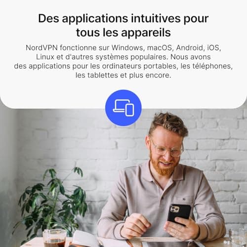 NordVPN Essentiel, Exclusivité Amazon, 10 Appareils, 1 An + 1 Mois Extra, Code Numérique