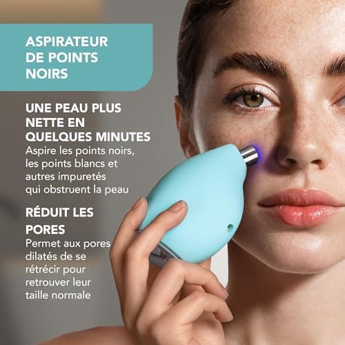 FOREO KIWI Aspirateur point noir et blanc visage - Skincare visage - Extracteur point noir visage et nez - Extraction sans bandelettes - Tire comédon point noir rapide et efficace