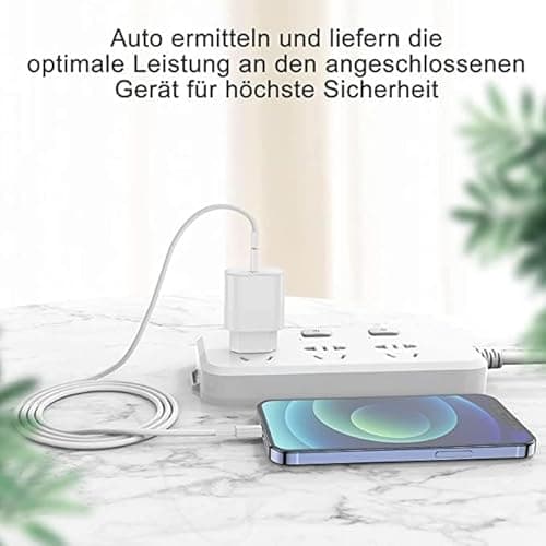 Chargeur Rapide iPhone【Apple Certifié】 20W USB C Adaptateur Secteur et 2M Lightning Apple Original Cable pour iPhone 14/14 Plus/14 Pro/14 Pro Max/13/12/11/SE/X/XS/XR